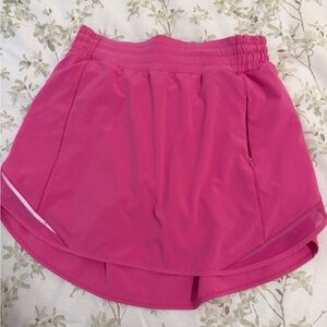 lululemon athletica Pink hotty hot Skort 8